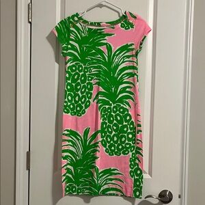 Lilly Pulitzer Pink and Green Pineapple Dress